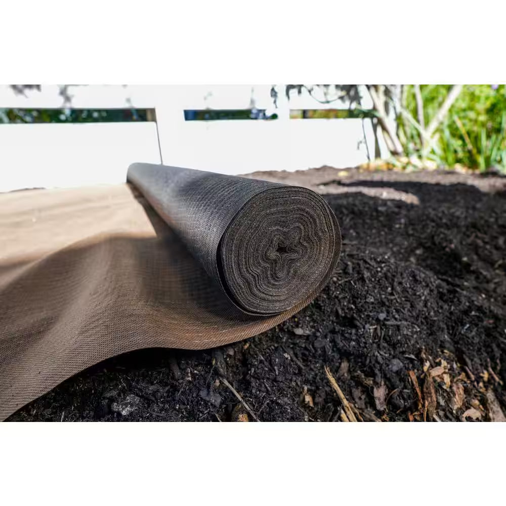 4 Ft. X 100 Ft. Heavy-Duty Matrix Grid Weed Control Landscape Fabric in Dual Color