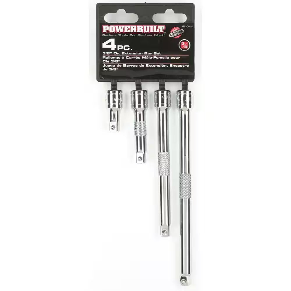 3/8 In. Drive Extension Bar Set (4-Piece)