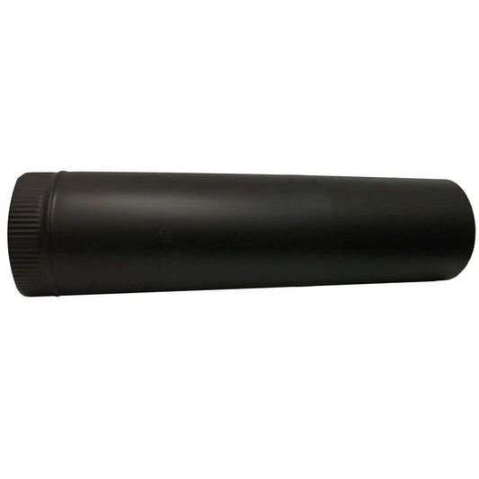 6 In. X 24 In. Black Stove Pipe