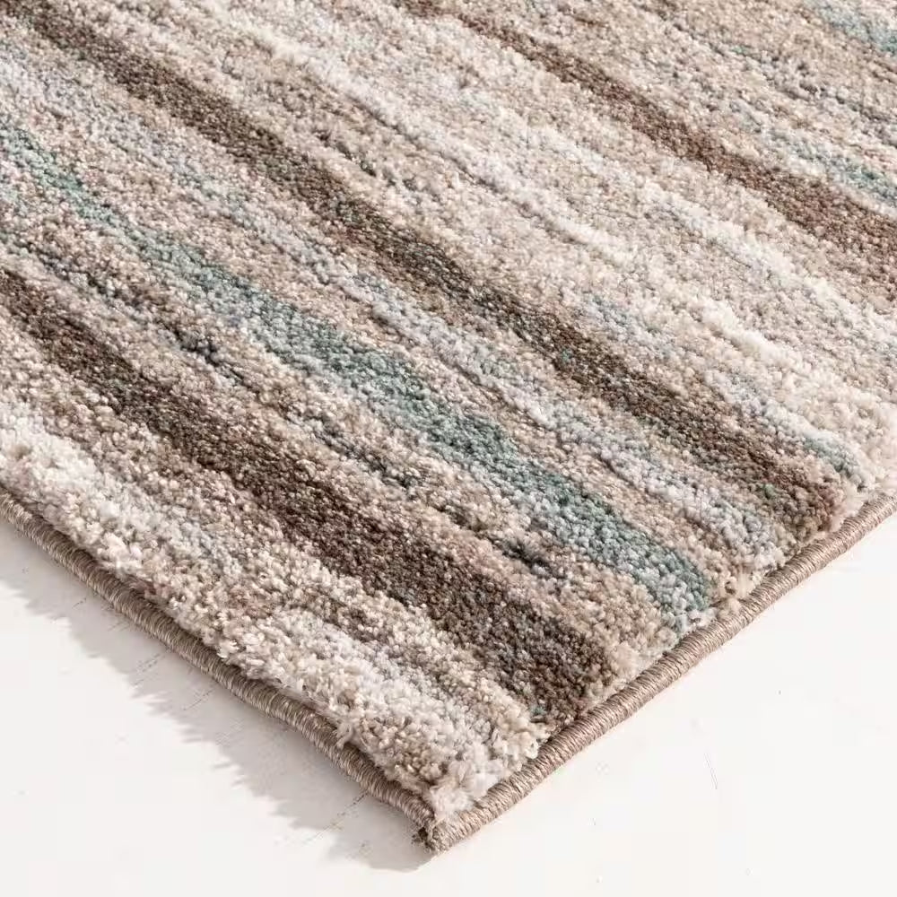 Shoreline Multi 2 Ft. X 7 Ft. Striped Runner Rug