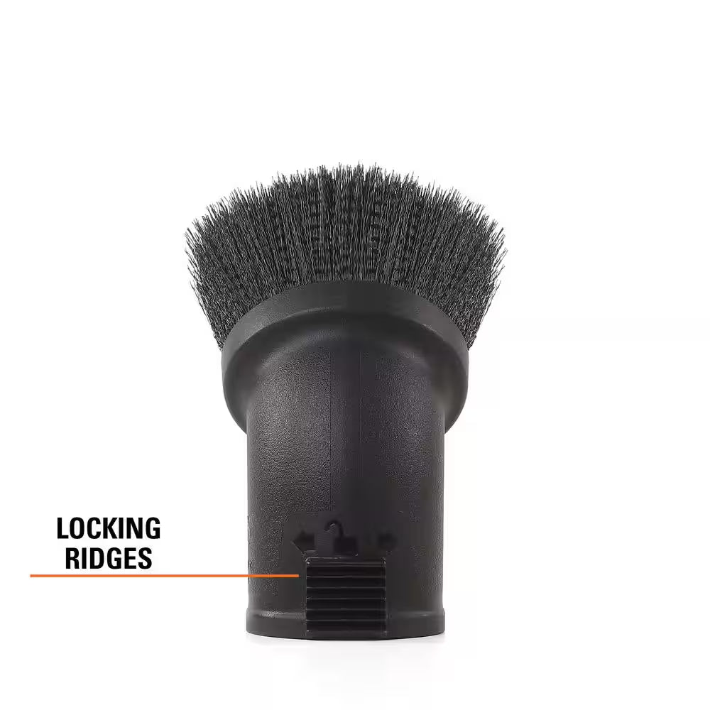 2-1/2 In. LA2501 Locking Dusting Brush Accessory Shop Vacuum Attachment for  Wet Dry Vacs Hoses and Wands
