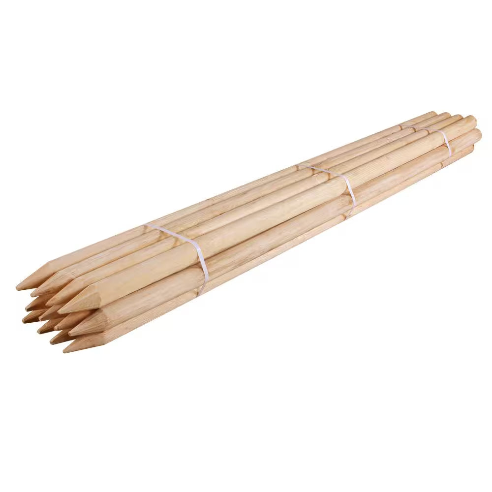 6 Ft. round Tree Stake Lodge-Pole (12-Pack)