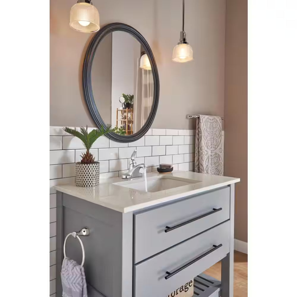 Foundations 4 In. Centerset Single Handle Bathroom Faucet in Polished Chrome