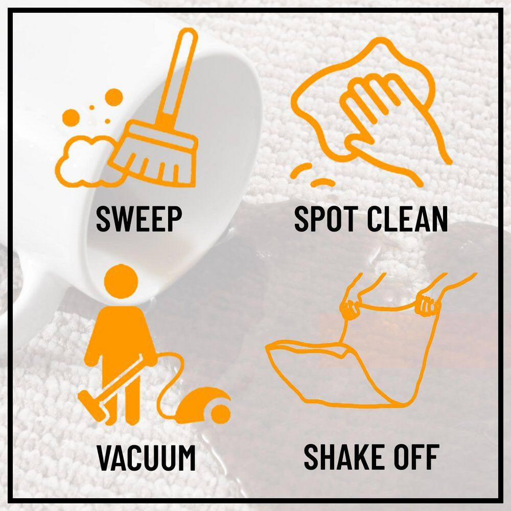 Ottohome Collection Non-Slip Rubberback Medallion Oriental Design 3X5 Indoor Area Rug, 3 Ft. 3 In. X 5 Ft., Dark Red