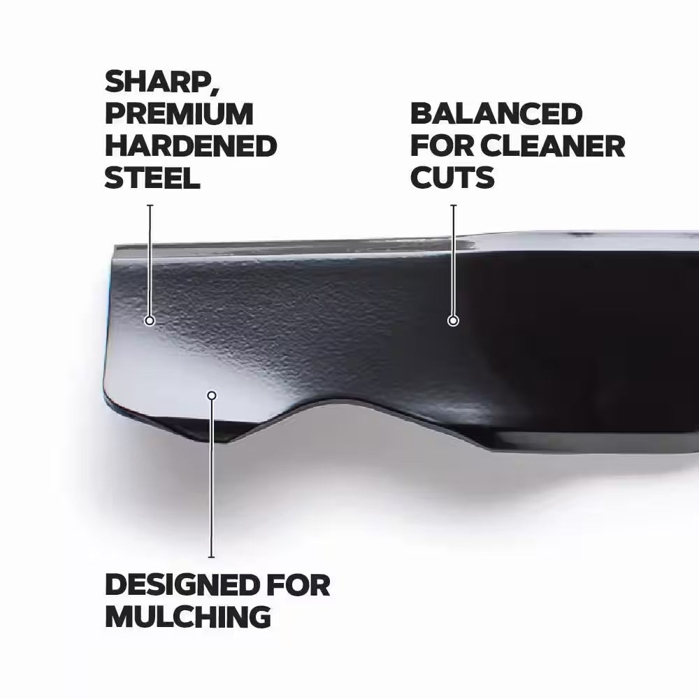 Lawnmower Blade for 21 In. Deck, Fits Cub-Cadet, Troy-Bilt, and Craftsman Push Mower, Set of 1 (21MGB1ML1X)