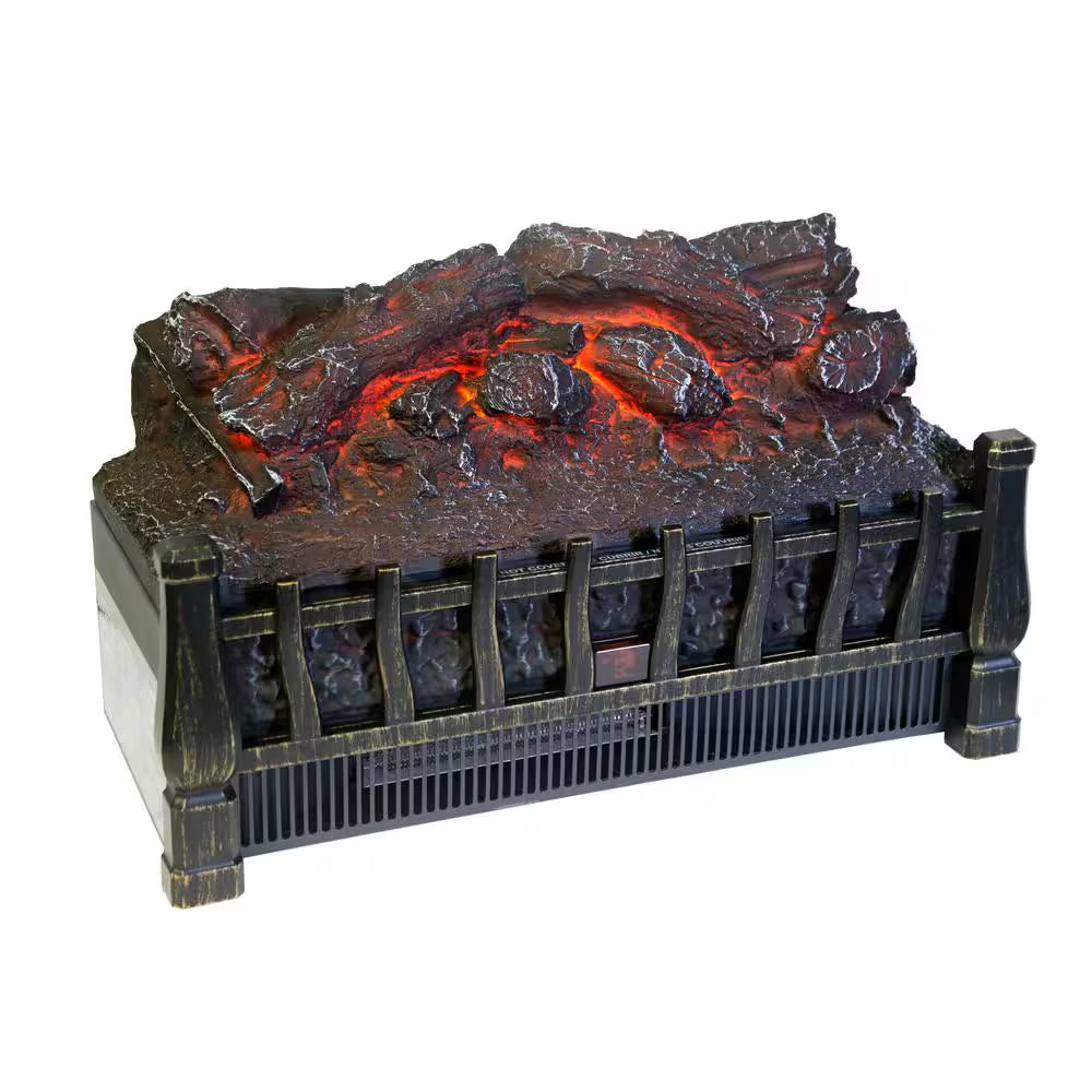 20 In. H Electric Fireplace Log Set with LED Technology and Remote Control