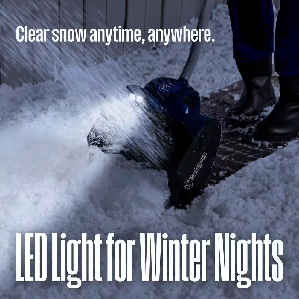 11-In. 120-Volt Electric Corded Snow Shovel with LED Light