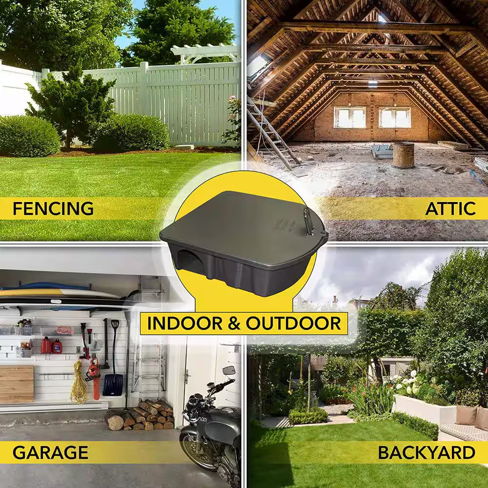 Rat and Mouse Bait Station (3-Pack)