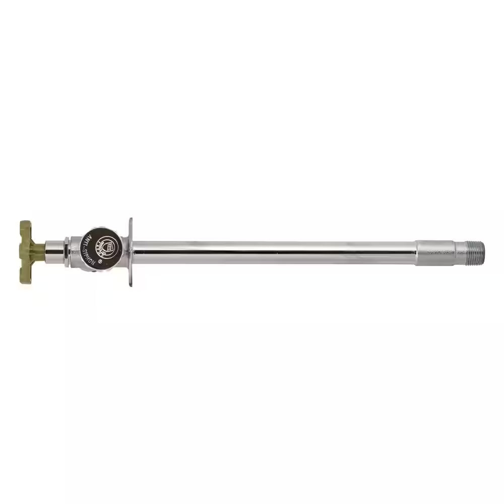 1/2 In. X 3/4 In. X 10 In. MPT X SWT X MHT Brass Anti-Siphon Frost Free Sillcock Valve with Multi-Turn Operation
