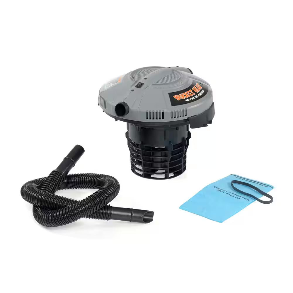 5 Gal. 1.75 Peak HP Wet Dry Vac Powerhead Shop Vacuum with Filter, Hose (Compatible with 5 Gal. Homer Bucket) BH0100
