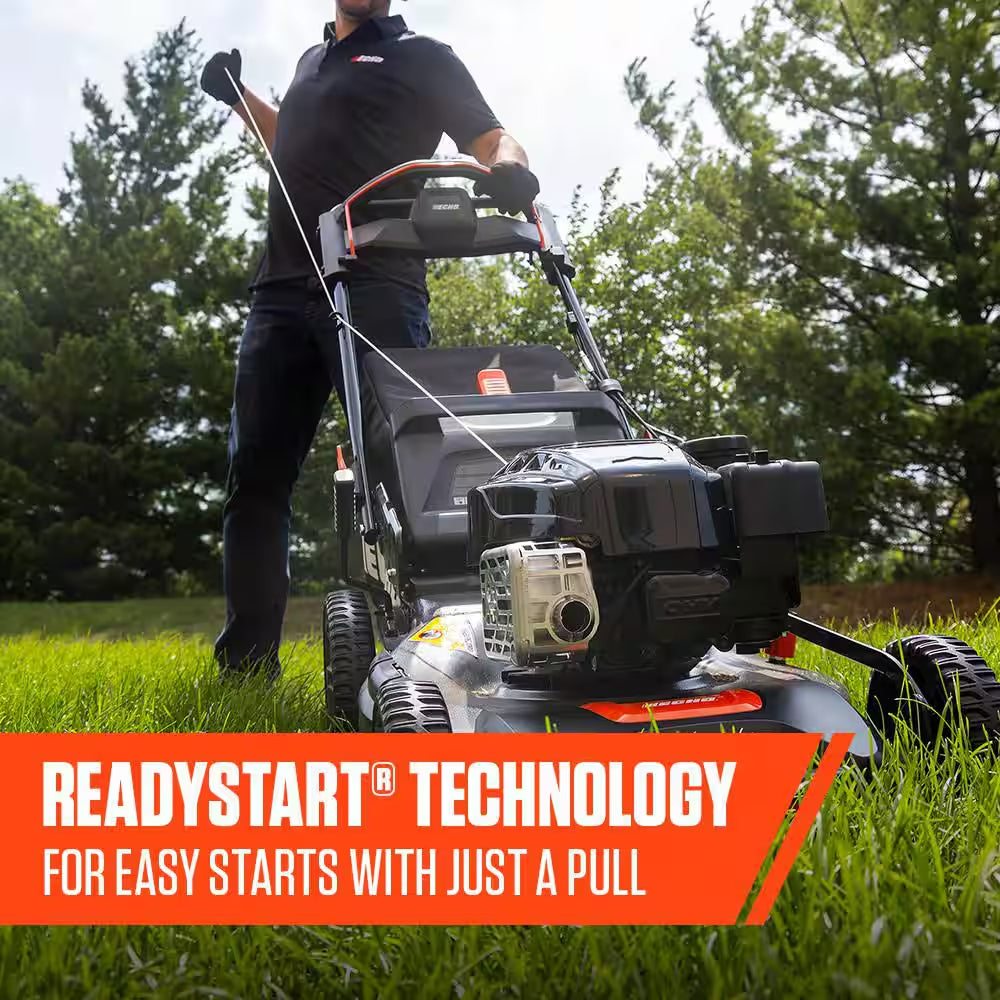 21 In. 190 Cc Briggs and Stratton Gas 3-In-1 Dual Blade RWD Self-Propelled Lawn Mower with Single Lever Deck Adjustment