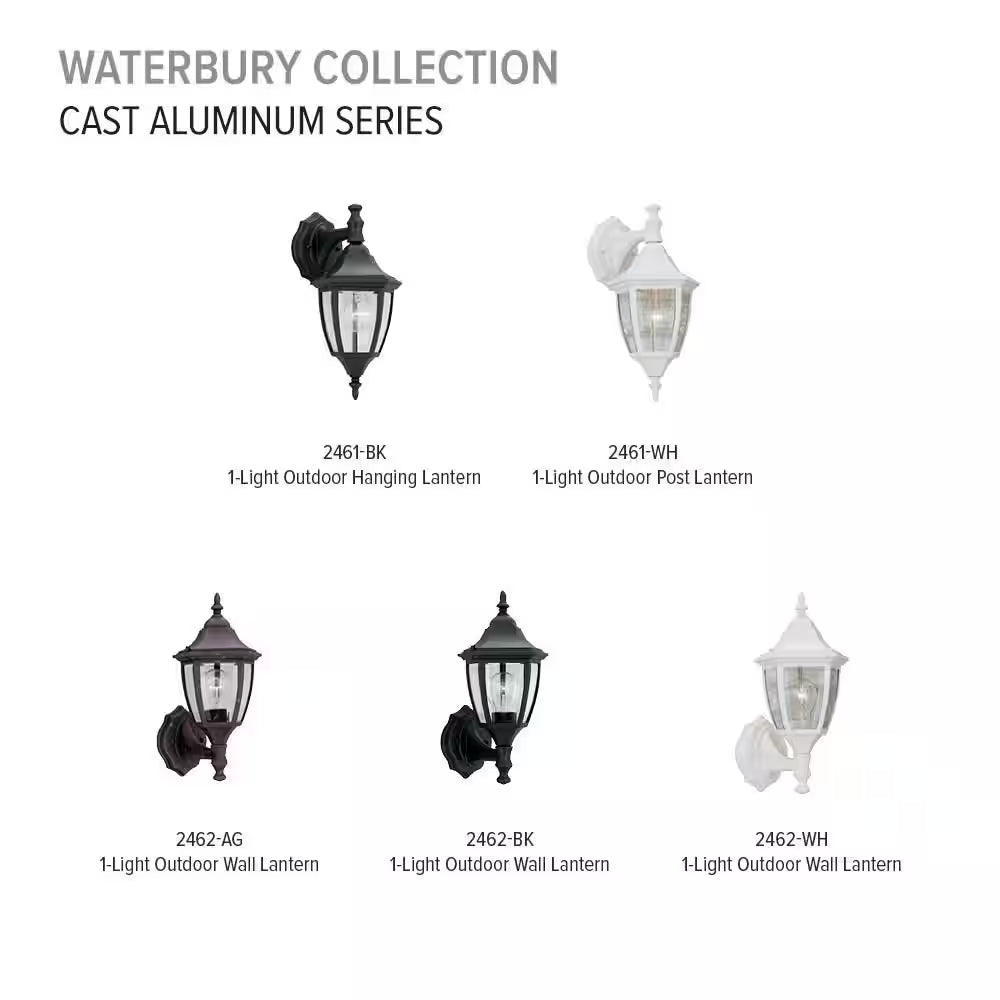 Waterbury 14.25 In. Autumn Gold 1-Light Outdoor Line Voltage Wall Sconce with No Bulb Included