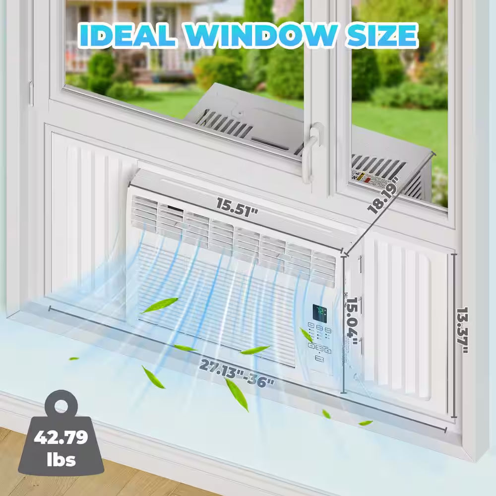6,000 BTU (DOE) Window Air Conditioner 250 Sq. Ft. in White 115-Volt