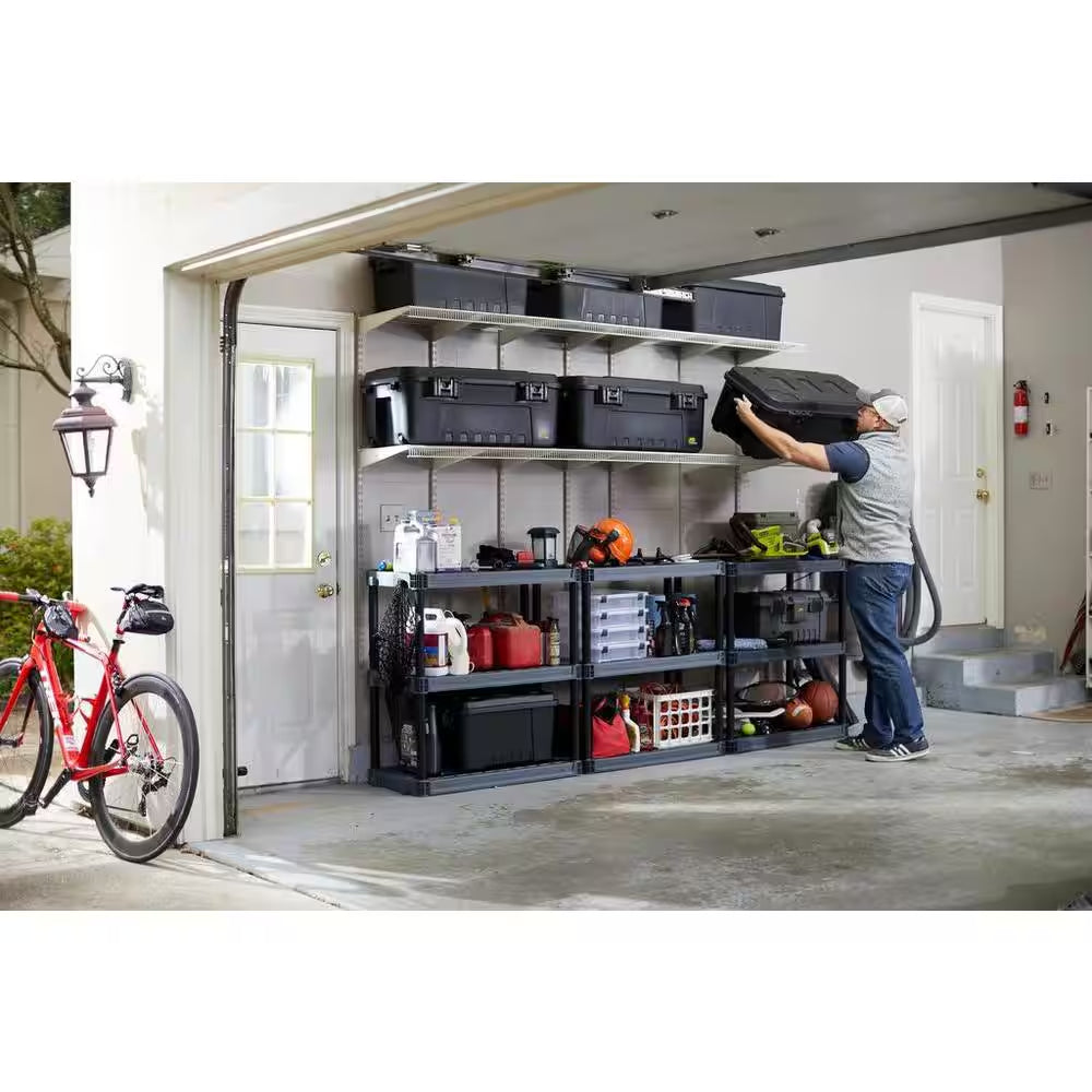 27-Gal. Hinged Storage Box in Black