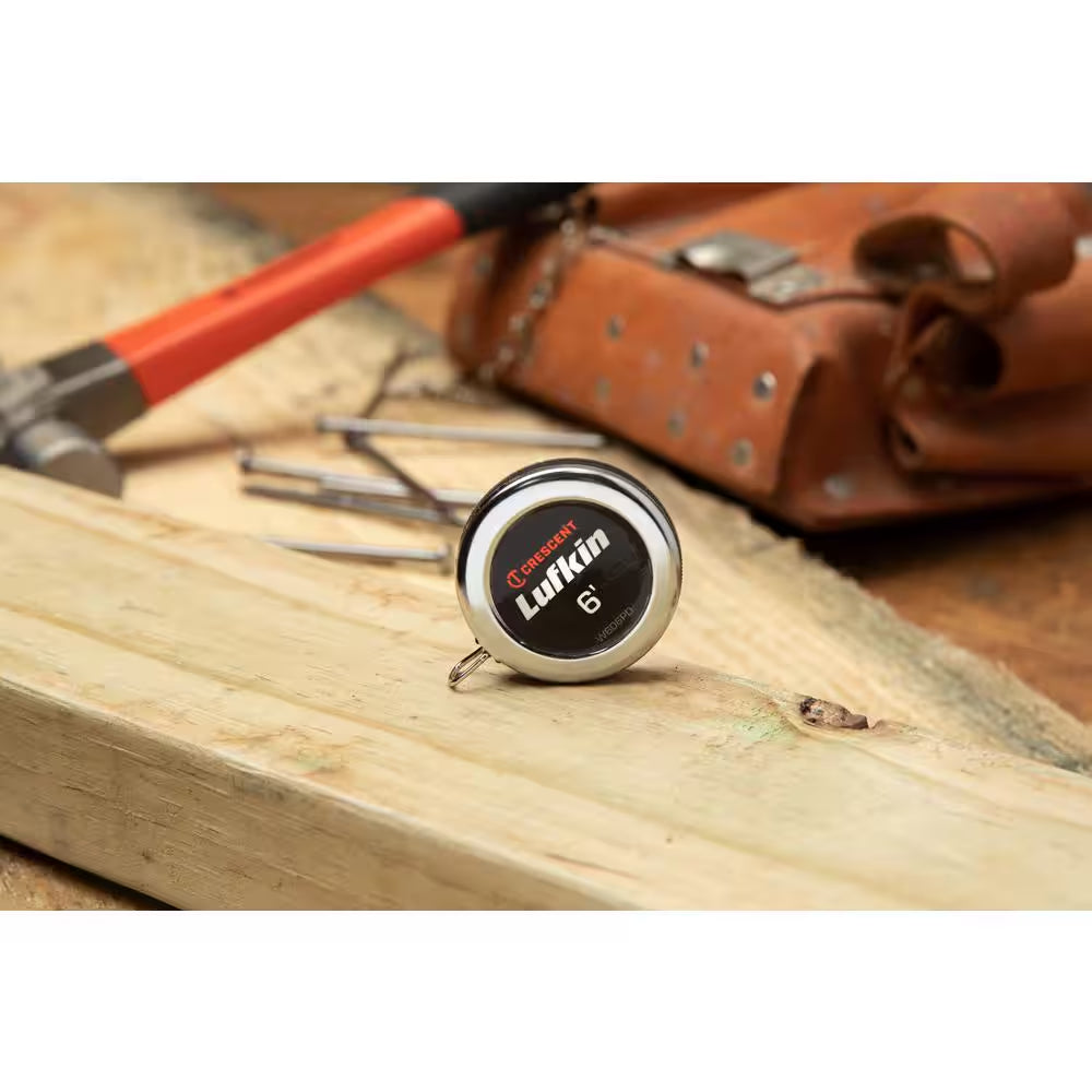 Lufkin 1/4 In. X 6 Ft. Executive Diameter Engineer'S Tape Measure