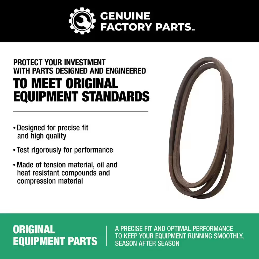 Original Equipment Deck Drive Belt for Select 42 In. Front Engine Riding Lawn Mowers OE# 954-05021 / 754-05021