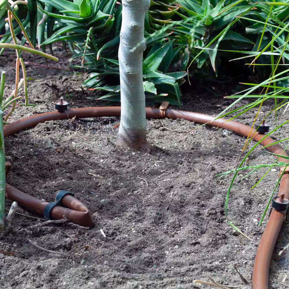 1/2 In. (0.600 In. I.D. X 0.700 In. O.D.) X 100 Ft. Brown Blank Poly Tubing for Drip Irrigation