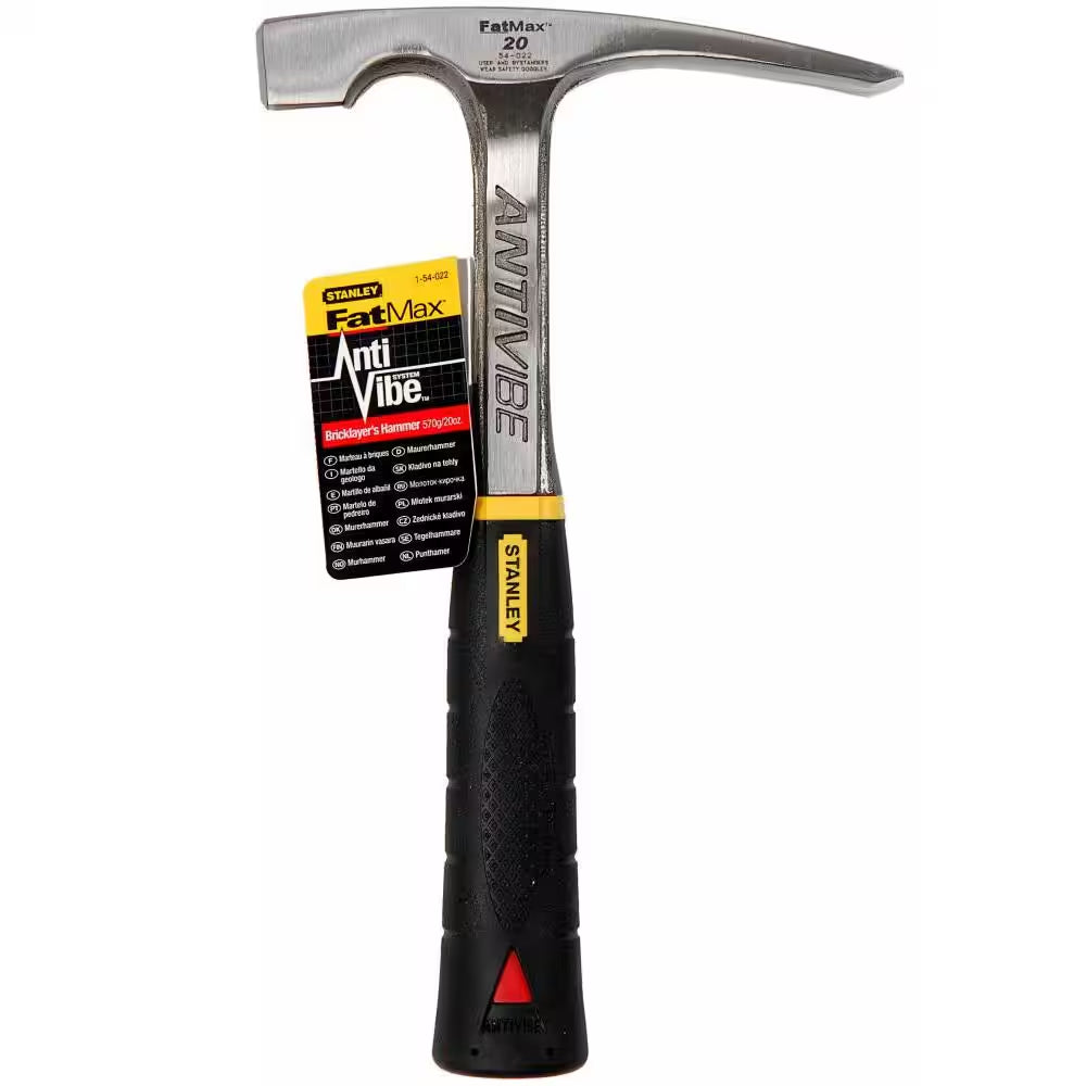 FATMAX 20 Oz. 11 In. Antivibe Brick Hammer with Rubber Grip Handle