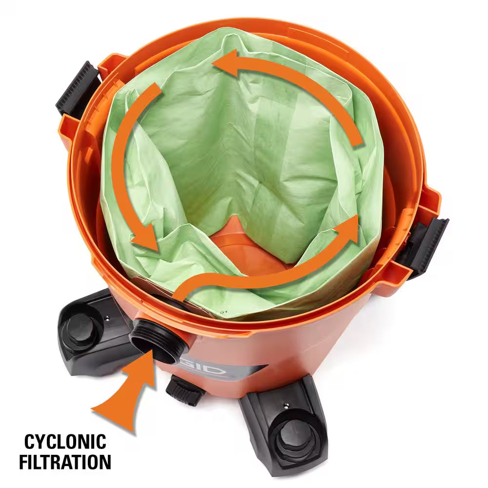 Genuine VF3602 Wet Dry Vac Cyclonic Dry Pick-Up Only Dust Bags for Select 12-16 Gal.  Shop Vacuums, Size a (2Pk)