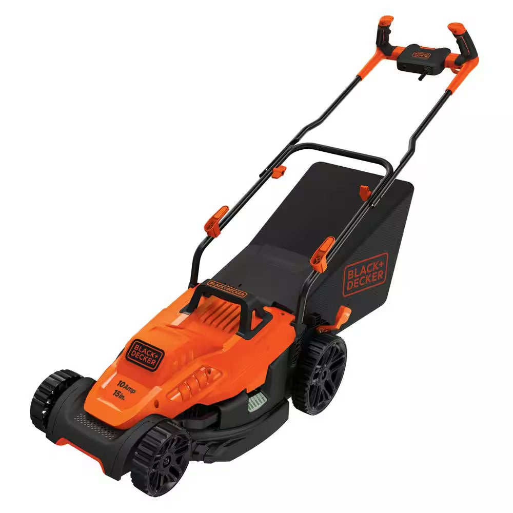 15 In. 10 AMP Corded Electric Walk behind Push Lawn Mower