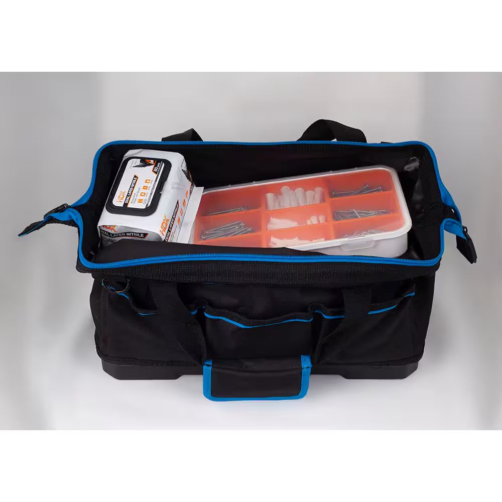 Pop-N-Go Black Disposable Heavy Duty Nitrile Gloves, Size Large (80-Count)