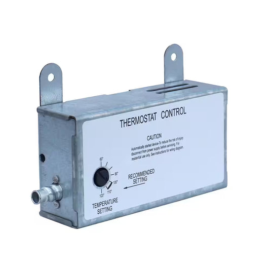 10 Amp Exhaust Fan Thermostat Control, Silver
