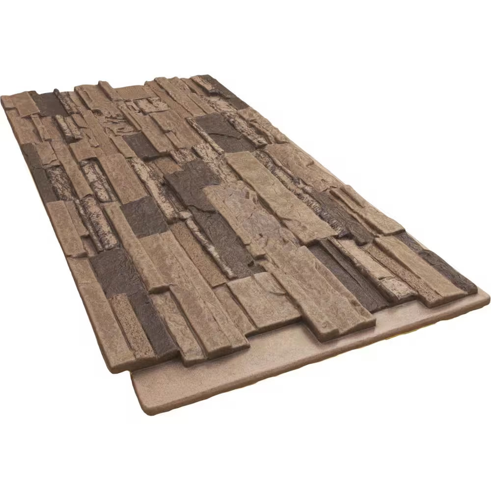 48-5/8 In. X 24-3/4 In. Cascade Stacked Stone, Stonewall Faux Stone Siding Panel