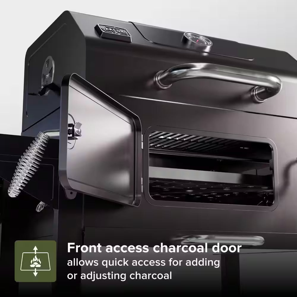 Oakford Homestead 24-Heavy Duty Charcoal Grill in Black