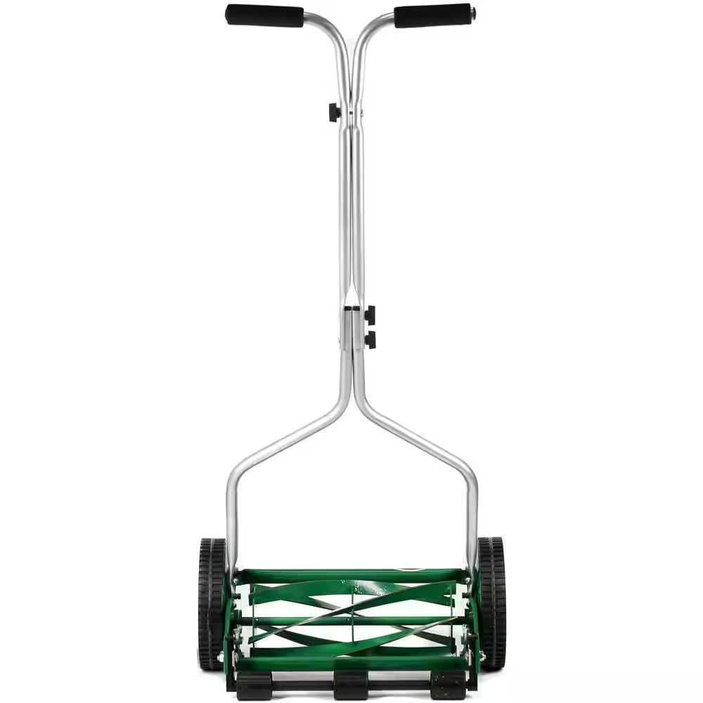 14 In. 5-Blade Manual Walk behind Push Reel Lawn Mower
