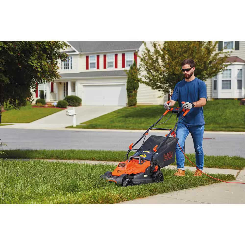15 In. 10 AMP Corded Electric Walk behind Push Lawn Mower