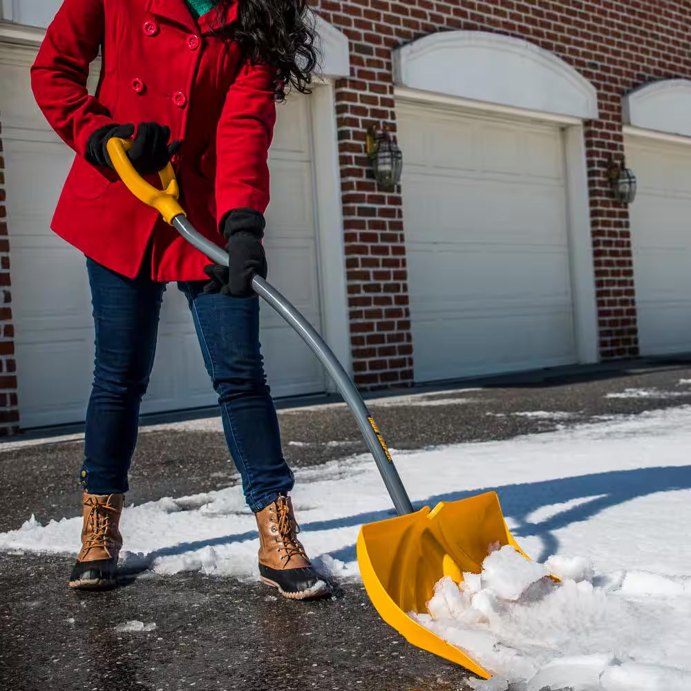 18 In. Ergonomic Mountain Mover Metal Handle Plastic Snow Shovel