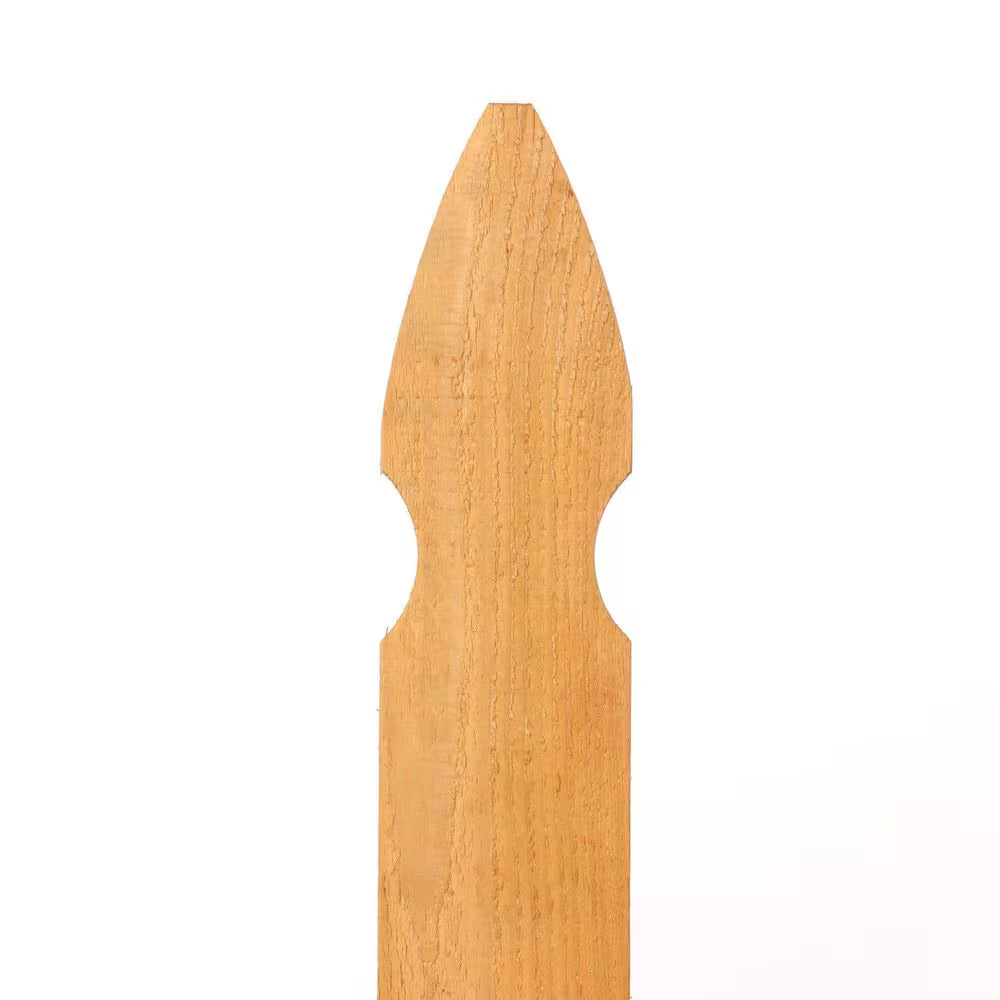 5/8 In. X 3-1/2 In. X 3-1/2 Ft. Western Red Cedar French Gothic Fence Picket (13-Pack)