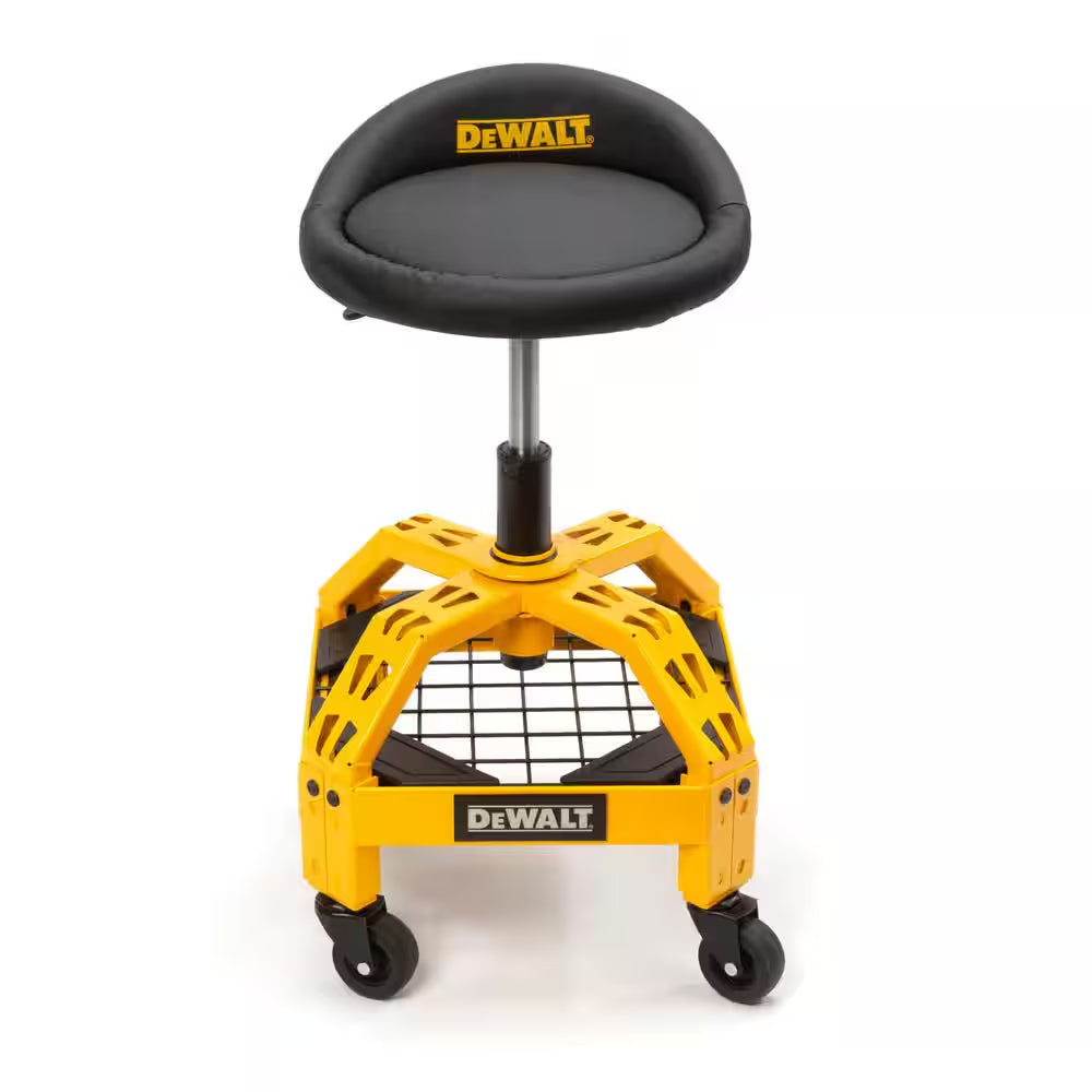 24 In. H X 16 In. W X 16 In. D Adjustable Shop Stool with Casters