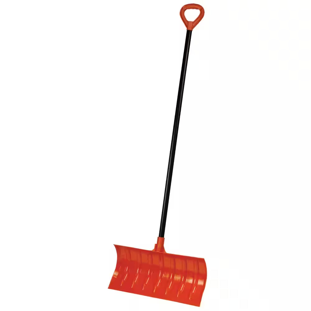 Bigfoot 50 In. Roller Snow Shovel with Large D-Grip Metal Handle