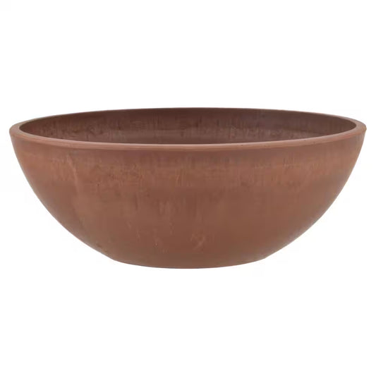Garden Bowl 8 In. X 3 In. Terra Cotta PSW Pot