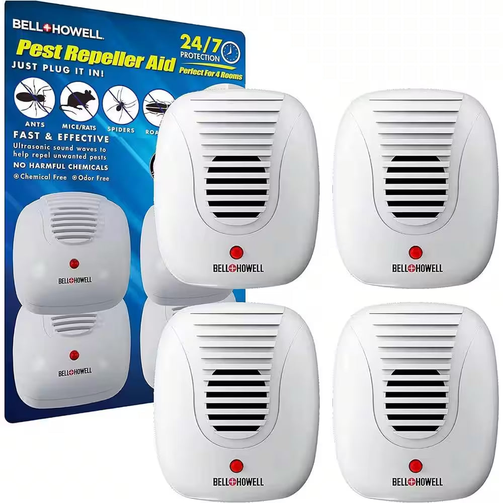 Classic Ultrasonic Electronic Indoor Pest Repeller (4-Pack)