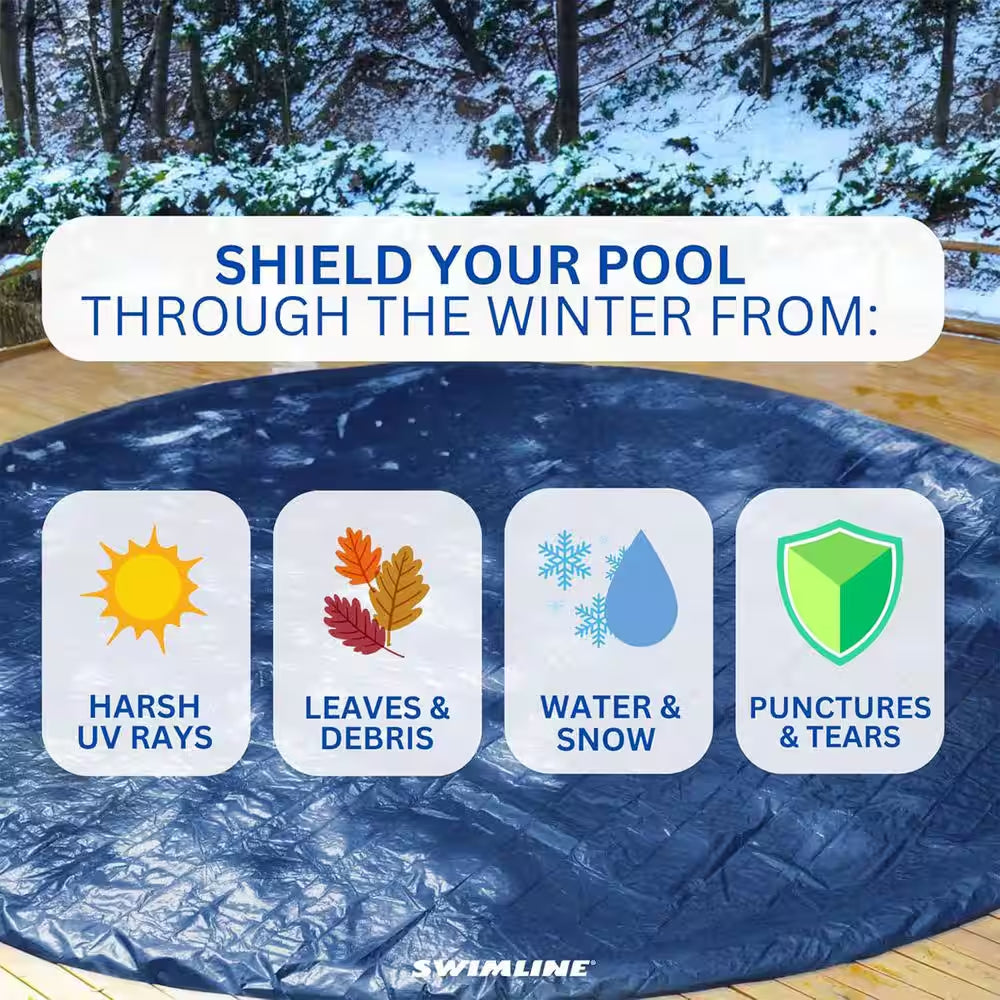 Hydrotools Supreme Guard Winter Cover for 24 Ft. above Ground round Pools