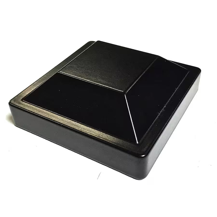 3 In. X 3 In. X 100 In. Black Powder Coated Aluminum Fence Post Includes Post Cap