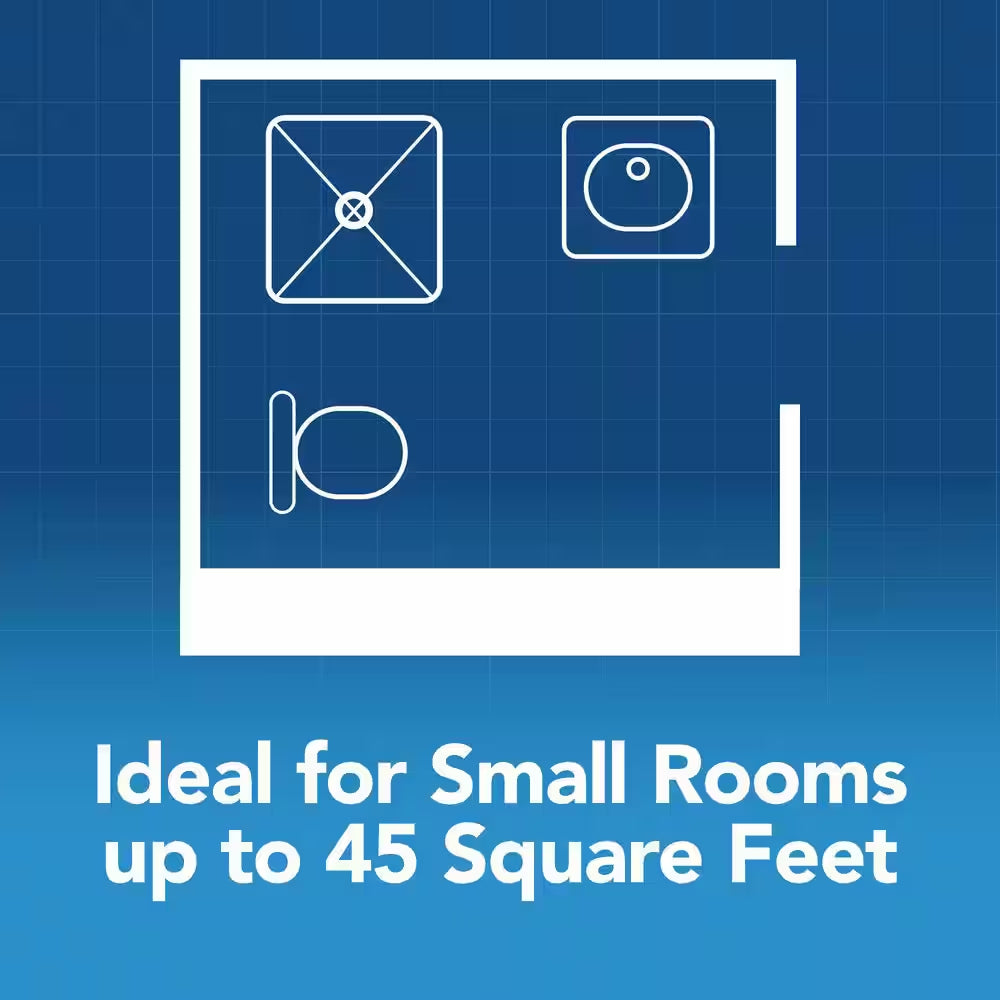 50 CFM Ceiling Bathroom Exhaust Fan with No‑Cut Installation, Quiet Operation