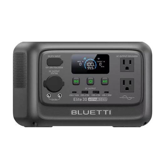600W Continuous/1500W Peak Output 288Wh Portable Power Station, Push Button Start Battery Solar Generator for Campsite