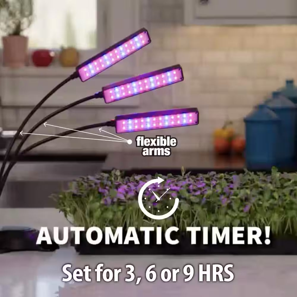Bionic Grow 6-Watt Equivalent Indoor LED Full Spectrum UV Flexible Plant Grow Light in Color Changing Lights