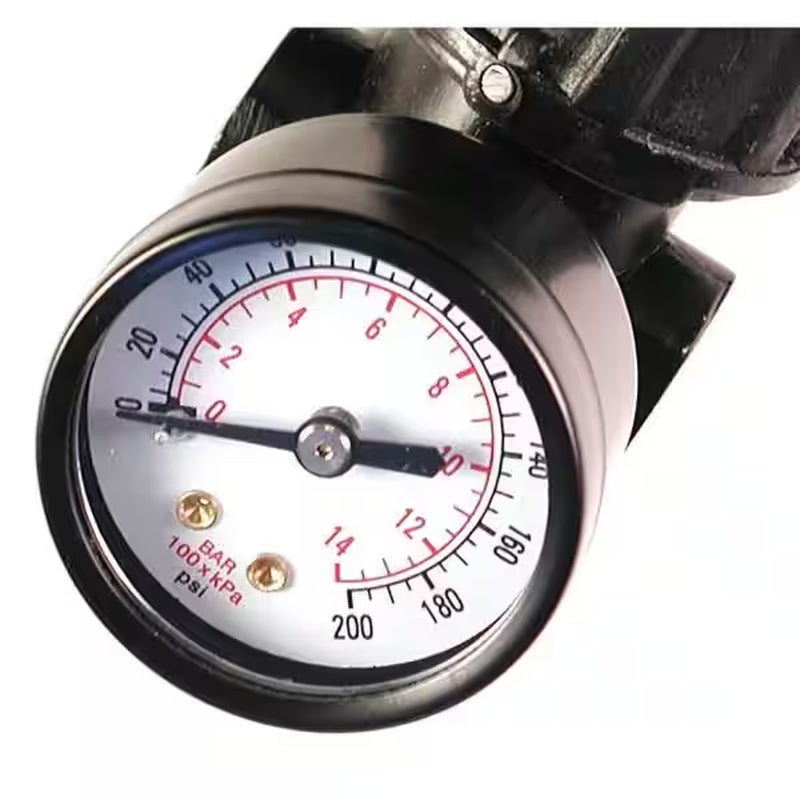 1/4 In. NPT Replacement Air Regulator with Steel-Protected Gauge