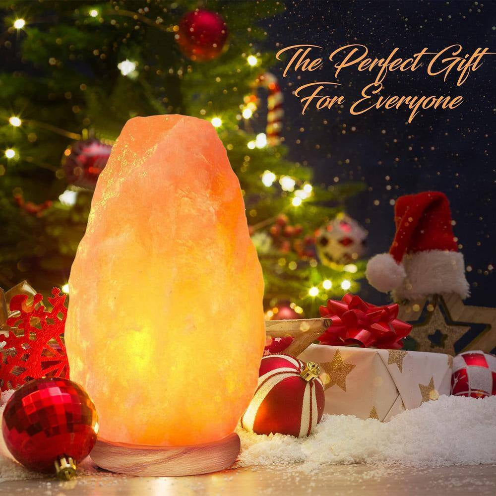 Himalayan Salt Lamp, 10 In. Tall, Night Light Table Lamp, with Dimmer Switch, 4 Lbs. to 6 Lbs.