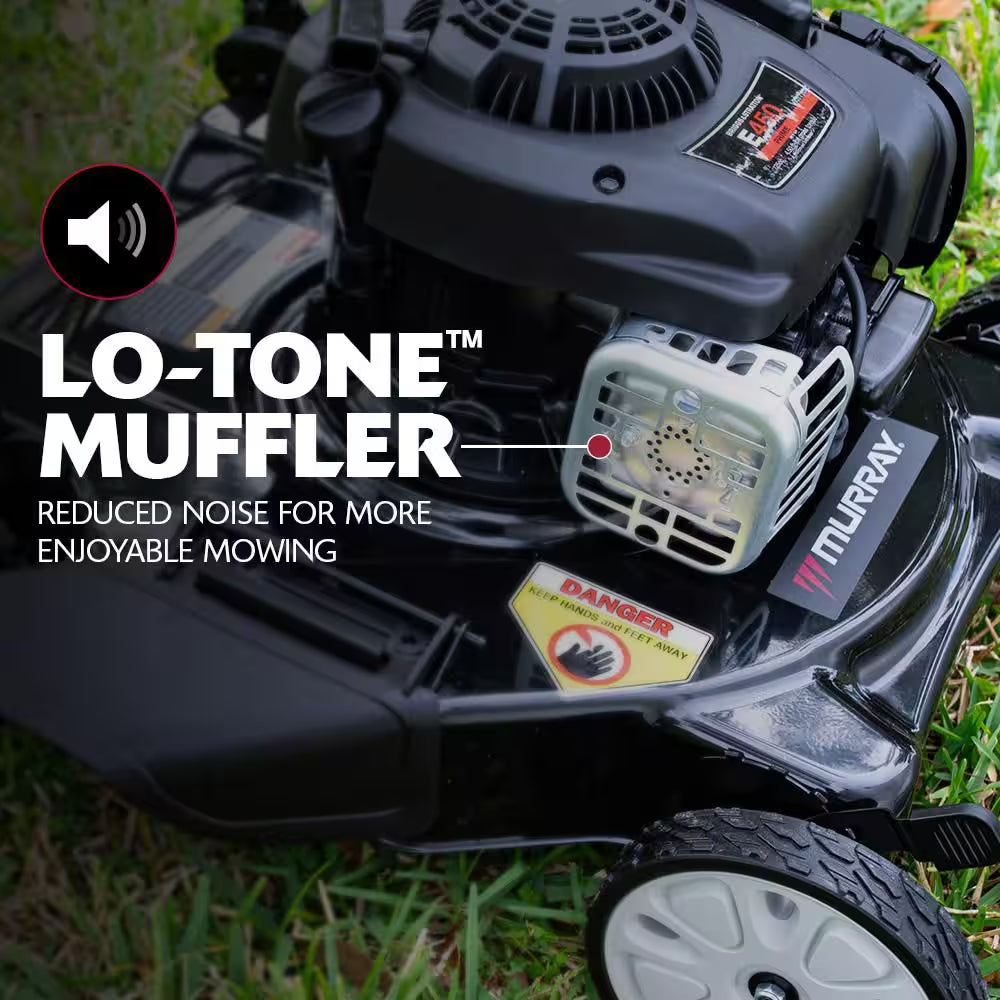 20 In. 125 Cc Briggs & Stratton Walk behind Gas Push Lawn Mower with 4 Wheel Height Adjustment and Prime 'N Pull Start