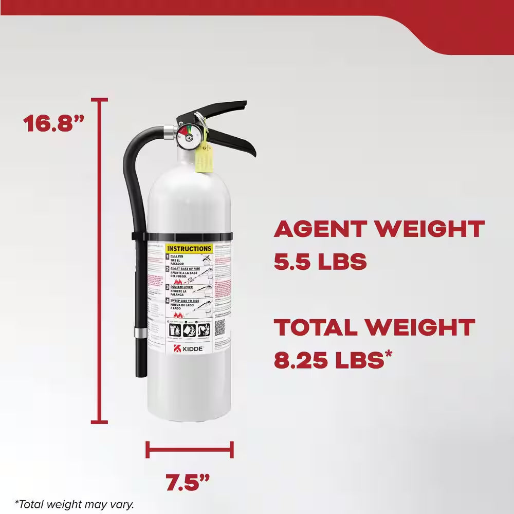 Garage and Workshop 3-A:40-B:C Class ABC 5.5 Lb. Fire Extinguisher 21030928