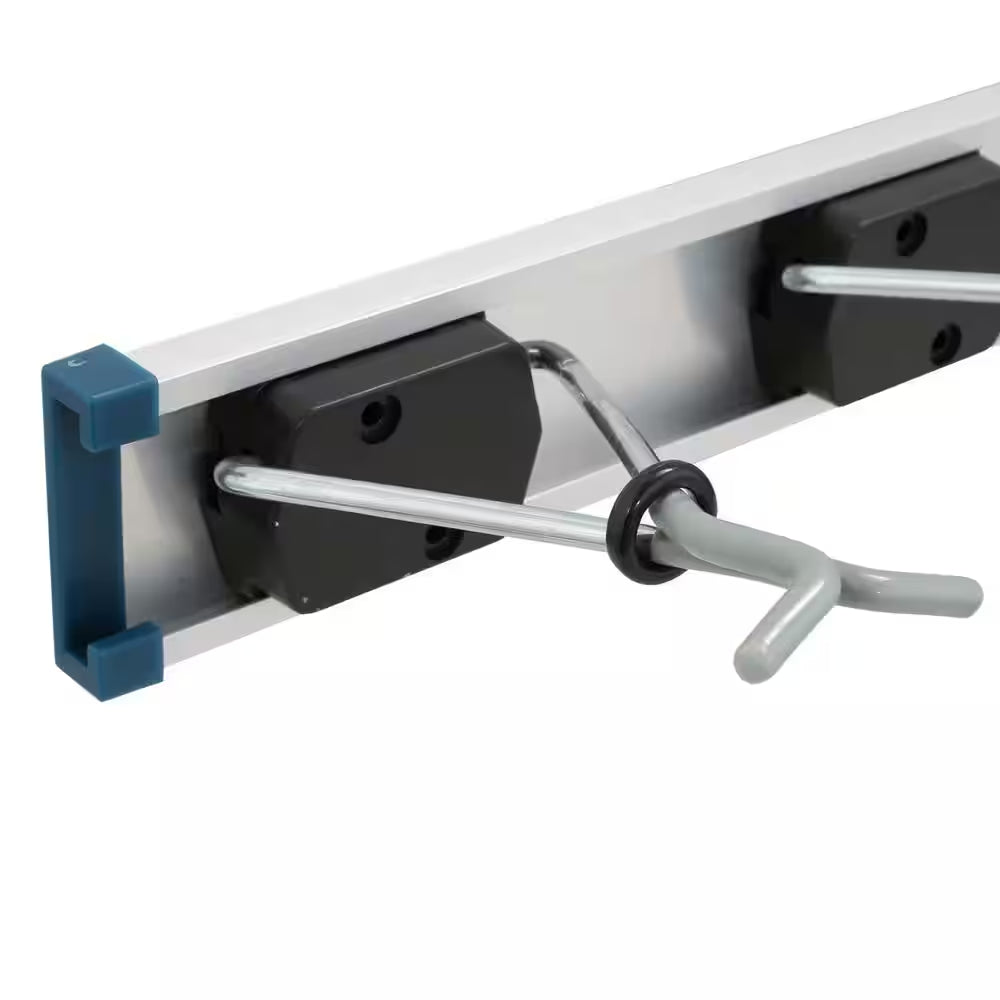 36 in Adjustable Aluminum X-Clamp Wall Mount Storage Tool Organizer