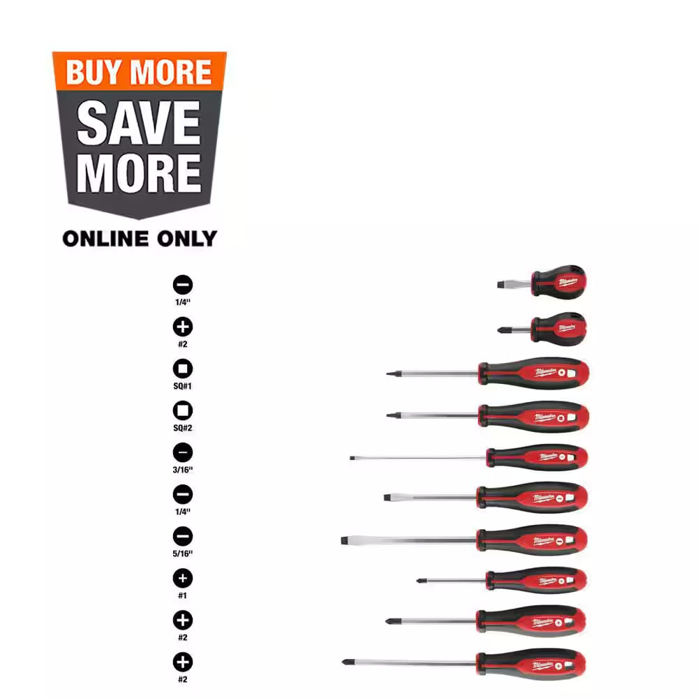 Combination Screwdriver Set (10-Piece)
