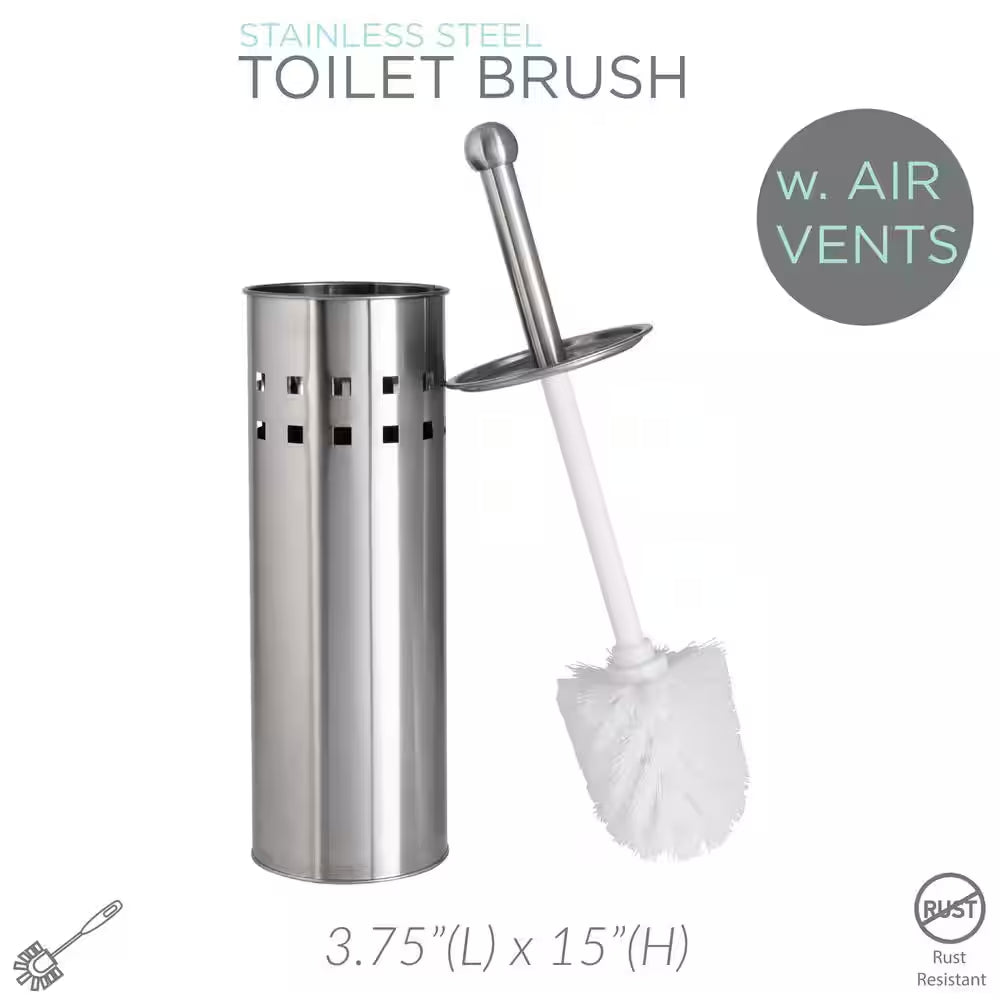Stainless Steel Toilet Brush with Air Vents-Promo