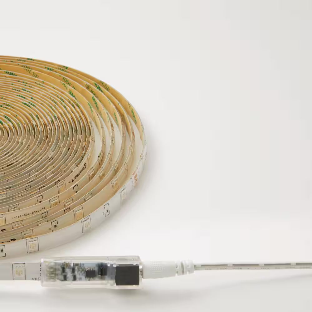 32.8 Ft. RGB Color Changing Dimmable LED Strip Light with Remote Control