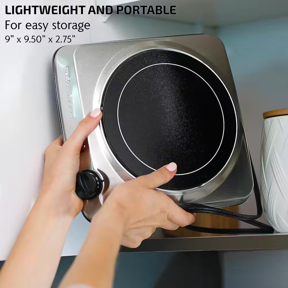Single Infrared Burner 7 In. Silver Hot Plate